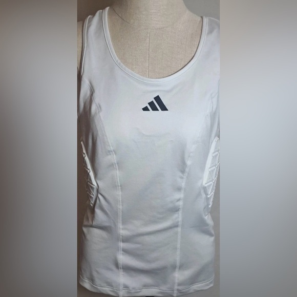 adidas Other - New Adidas Padded Tank Top Men’s White Compression Sports Training IM3593